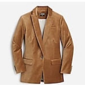 I Crew Willa Velvet Blazer Size 8 Tall NWT